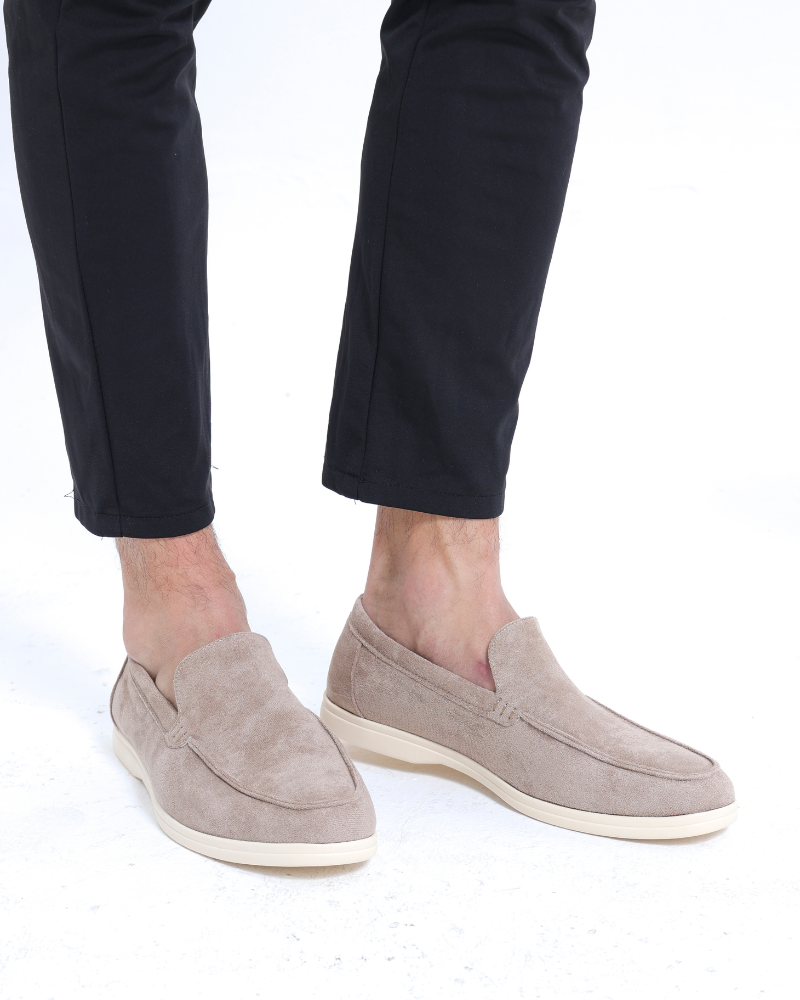 Low Suede Loafers