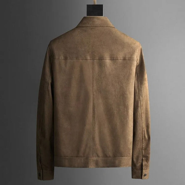 Casual Suede Zip Jacket