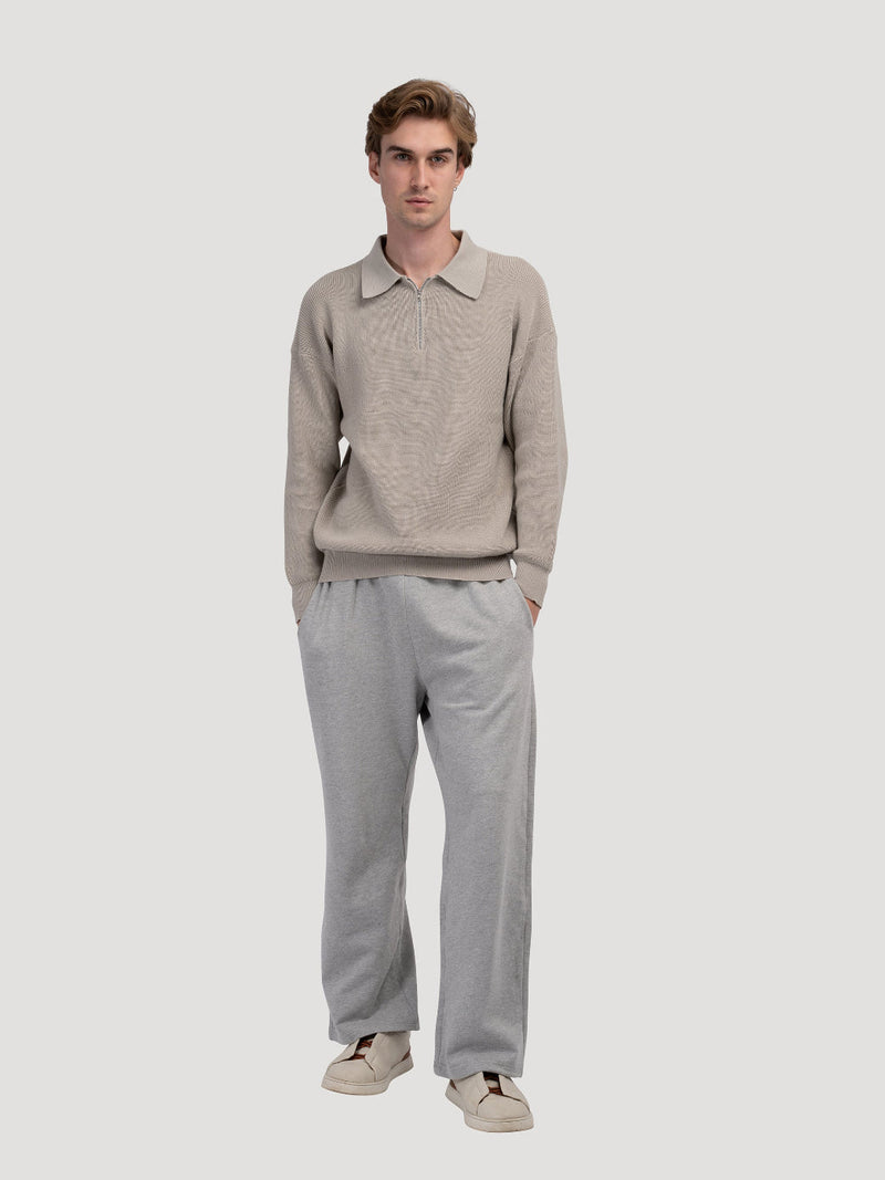 Half-Zip Polo Sweater