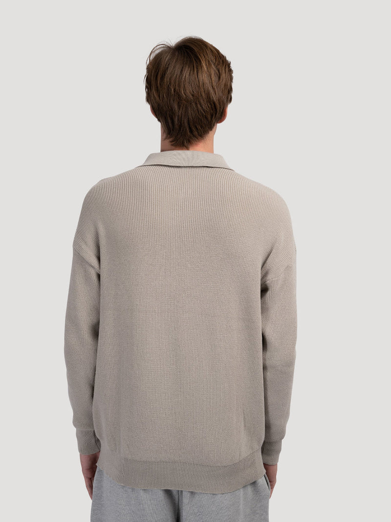 Half-Zip Polo Sweater