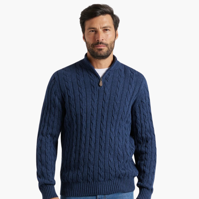 Knit Half Zip Sweater