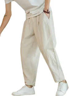 Linen-Cotton Pantalon