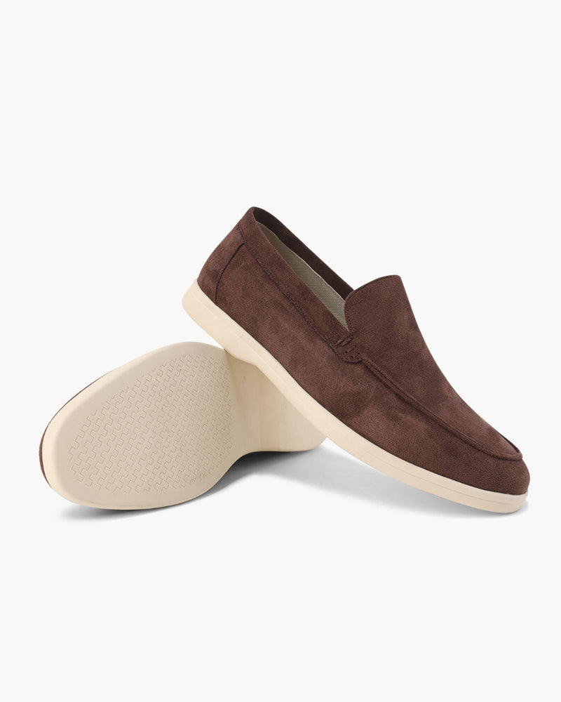 Low Suede Loafers