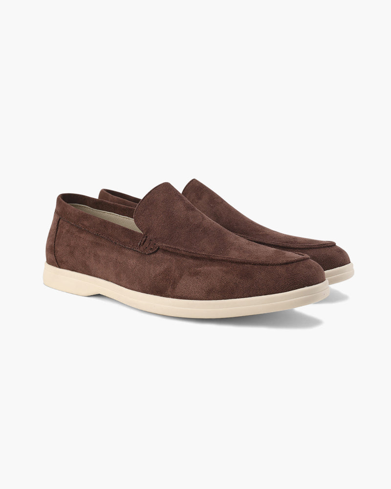 Low Suede Loafers