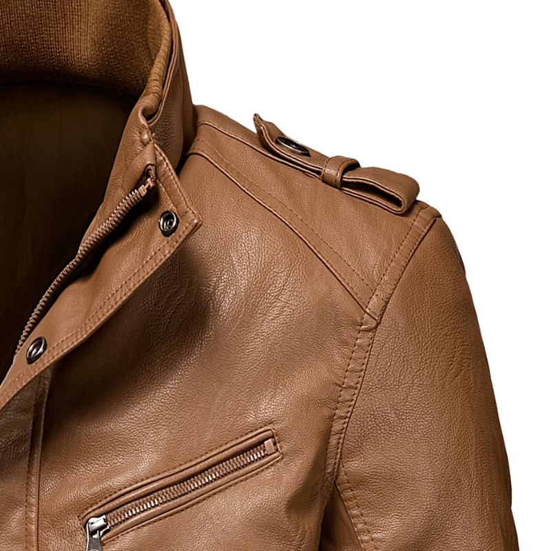 Premium Leather Trench Coat