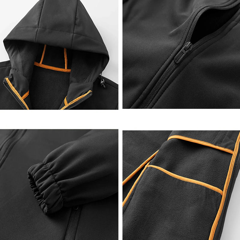 Zip Hooded Bomber Jacket